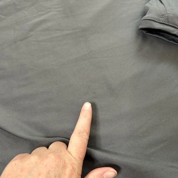 Betabrand Red Eye Charcoal Gray Long-Sleeve Travel Dress Size Small Hooded - Picture 13 of 13